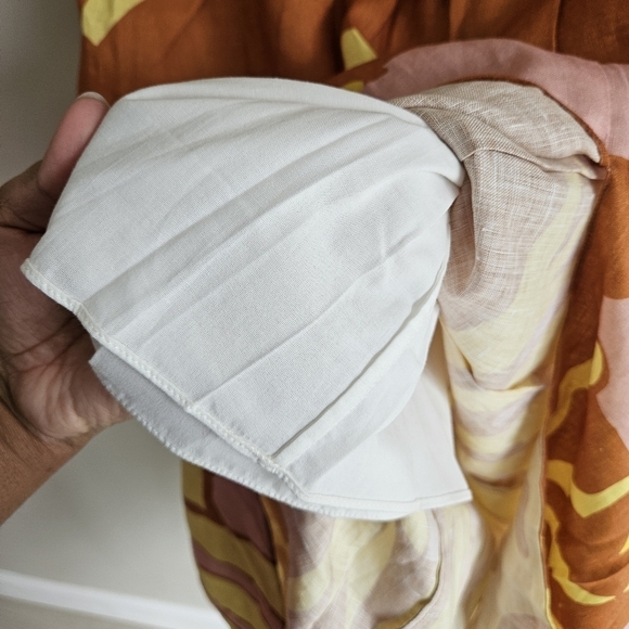 Cala de la Cruz Orange Magda Midi Pencil Skirt NWT - Picture 11 of 14